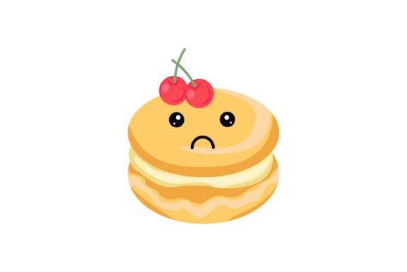 Beautiful Sweet Orange Macaron Kawaii