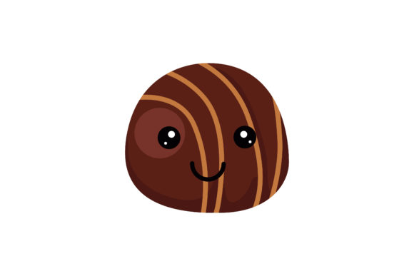 Choco Skin Brownie Kawaii Illustration