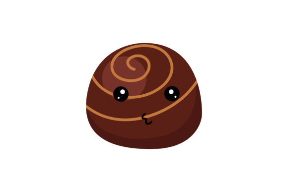 Chocolate Cheese Brownie Kawaii