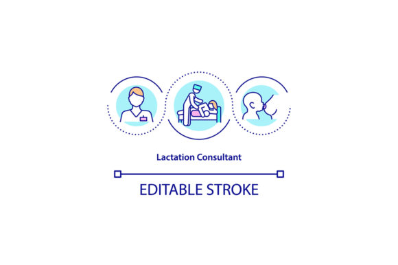 Lactation Consultant Concept Icon