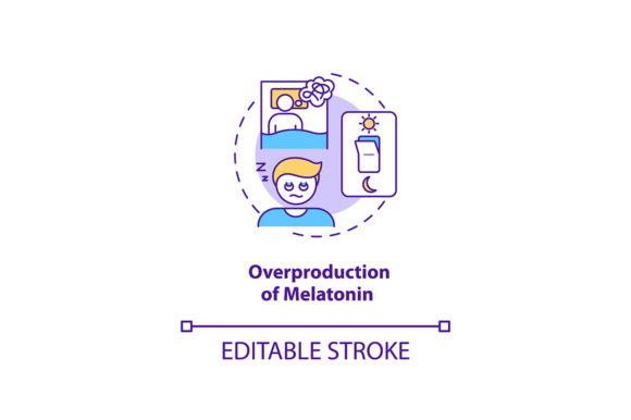 Melatonin Overproduction Concept Icon