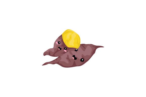Orange Tubers Kawaii Illustration