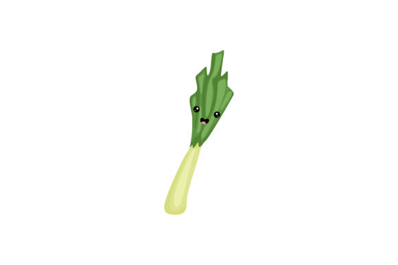 Pretty Lemongrass Kawaii Illustration