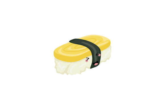 Pretty Nigiri Kawaii Illustration