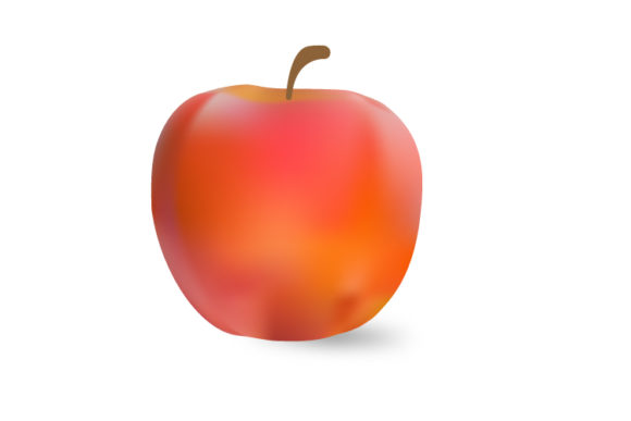 Red Apple Realistic Vector