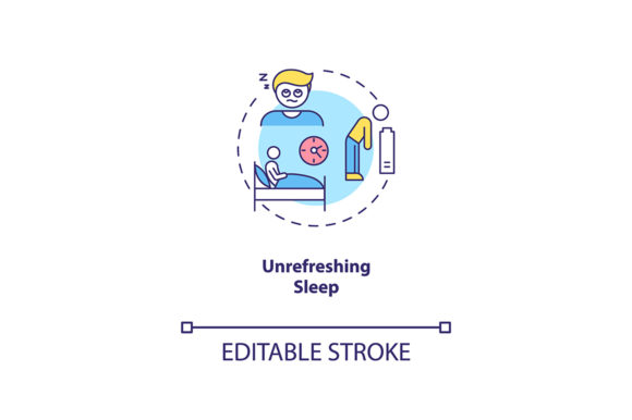Unrefreshing Sleep Concept Icon
